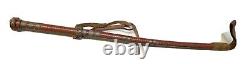Vintage Antique 19C Ladies' Leather Wrapped Riding Horse Crop Whip Old VG Cond