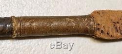 Vintage Antique 19C Leather Wrapped Riding Horse Crop Whip Old 26L Good Cond