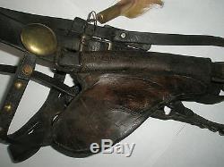 Vintage Antique Equestrian Horse Bridle Headstall Leather Older Piece