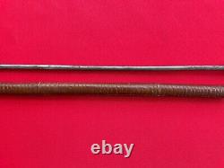 Vintage Antique Leather Horse RIDING CROP Gadget Whip Lash Equestrian Braided
