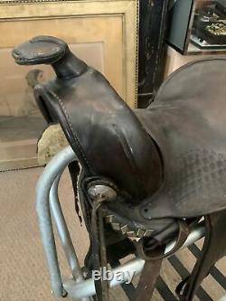 Vintage Antique Leather Horse Riding Saddle