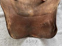 Vintage Antique Leather Puttees Cavalry Riding Calf Guards Shin Gaiters Biker