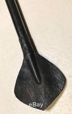 Vintage Antique Leather Wrapped Horse Riding Crop Whip WithStilleto In Handle 22.5