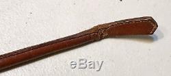 Vintage Antique Leather Wrapped Horse Riding Crop Whip WithStilleto In Handle 24L