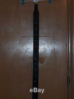 Vintage Antique Primitive Sleigh 30 Bell string leather strap 76 horse tack 6'4