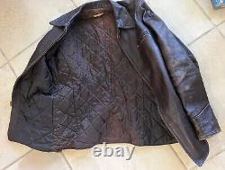 Vintage Appalachian Tanned & Tailored Horse Hide Leather Jacket Coat Sz M
