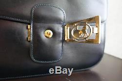 Vintage Authentic Celine Paris Buckle Horse Carriage Shoulder Bag Made In Italy
