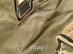 Vintage Avirex Chief Lion Horse OG Hip Hop leather bomber jacket size XXL