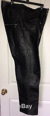 Vintage BECK Leathers 1950s Northeaster Flying Togs Horse Hide Pants 36x29