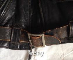 Vintage BUCO Motorcycle Jacket, Horse Hide with inner Quilting, Sz 18