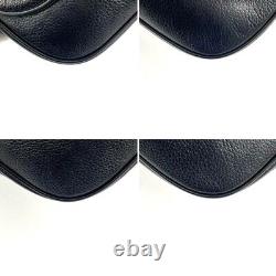 Vintage BURBERRYS Leather Shoulder Bag Crossbody Nova Check Black Horse Logo
