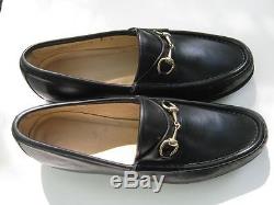 Vintage Beautiful Classic Gucci Horse Bit Loafer 8 1/2 B in Black