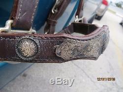Vintage Billy Royal Sterling Fleming Silver Show Halter Horse Leather
