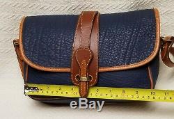 Vintage Blue Dooney And Bourke Small Equestrian AWL Bag