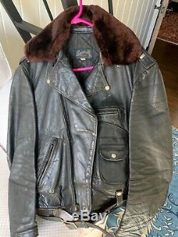 Vintage Bucos Horse Hide Leather Jacket 1960s