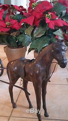 Vintage Byers 2001 Choice Coach Horse Driver Set Stagecoach Leather Horse RARE