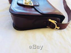 Vintage CÉLINE Horse and Carriage Classic Whiskey Tan Leather Box Bag Medium
