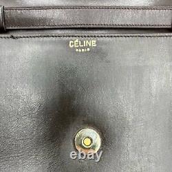 Vintage CELINE shoulder bag Horse Carriage Brown From JAPAN Auth 0078