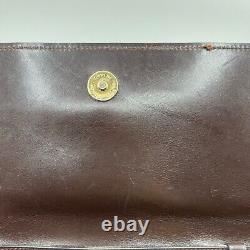 Vintage CELINE shoulder bag Horse Carriage Brown From JAPAN Auth 0078