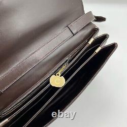 Vintage CELINE shoulder bag Horse Carriage Brown From JAPAN Auth 0078