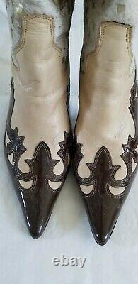 Vintage CHARLIE HORSE by LUCCHESE WOMEN LEATHER WESTERN BOOTS 7.5 B