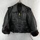 Vintage Cal Leather Jacket Horse Hide CHP 60s Black Motorcycle LAPD Patrol Coat