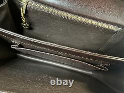 Vintage Celine Shoulder bag Horse Carriage Leather Brown Authentic From Japan