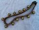 Vintage Ceremonies Horse Leather Collar With 12 Brass Bell Bells Great Sound