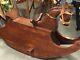 Vintage Cherry Carved New Hampshire Rocking Horse With Leather Halter Hand Made