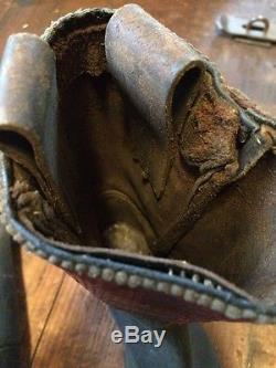 Vintage Child's Boots Boys Girls Antique Horse Cowboy leather Size 8 Western Old