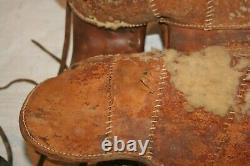 Vintage Child's Leather Pony Or Miniature Horse Western Saddle