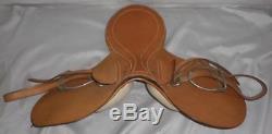 Vintage Cliff Barnsby Leather Pony Pad Saddle With Leathers and Irons 15