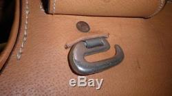 Vintage Cliff Barnsby Tan Leather Pony Pad Saddle 16