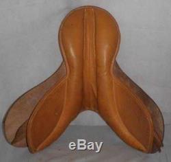 Vintage Cliff Barnsby Tan Leather Pony Pad Saddle 16
