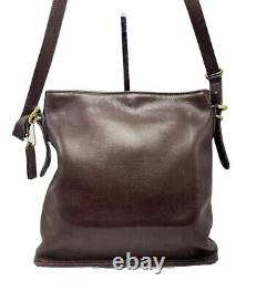 Vintage Coach Equestrian Slim Bucket Bag Style # 9806 Brown Leather USA 1997