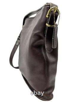 Vintage Coach Equestrian Slim Bucket Bag Style # 9806 Brown Leather USA 1997