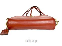 Vintage Coach Legacy Penny Cognac Brown Leather Crossbody Purse Bag Tassel 19914