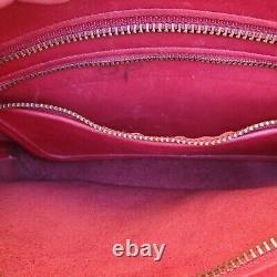 Vintage Coach US Red Equestrian Cross Body Bag Leather Purse