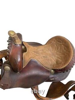 Vintage Collectible Western Saddle Brown Leather Horse Gear Protection