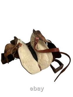 Vintage Collectible Western Saddle Brown Leather Horse Gear Protection