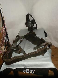 Vintage Colliery Leather Pony Horse Bridle. And Harness (pit Pony)