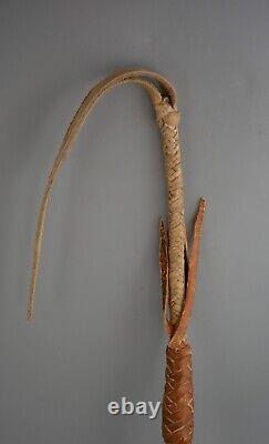 Vintage Cowboy Riding Horse Quirt Whip with Wrist Loop 33