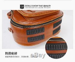 Vintage Crazy Horse Acoustic Electric Guitar Bass bag Soft case Leather Gig bag
