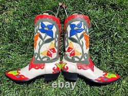 Vintage? Crazy Horse? Full Tooled? Butterfly? Floral? Western? Boots 10.5 D