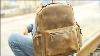 Vintage Crazy Horse Genuine Leather Travel Backpack 15 6 Inches