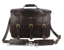 Vintage Crazy Horse Leather men's backpack Travel bags luggage duffle bag Tote