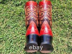 Vintage? Crazy Horse? Tooled? Buffalo? Rare? Custom? Western? Boots 11 D