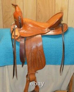 Vintage Custom Endurance Trail Western Saddle by Dan Williams 16 inch