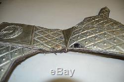 Vintage Custom Midievel Friesian Leather & Metal Horse Breast Collar Renaissance