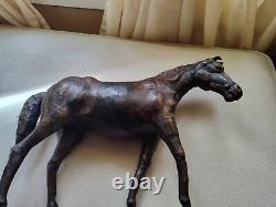 Vintage Dimitri Omersa Leather Horse Sculpture Abercrombie Fitch Liberty London
